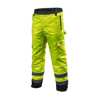 NEO Láthatósági softshell munkásnadrág, citromsárga
