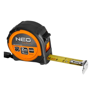 NEO Mérőszalag 2m / 16mm, mágneses, dupla fékes mérőeszköz