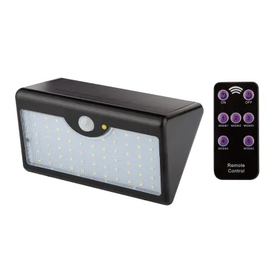 NEO Napelemes fali reflektor távirányítóval, mozgásérzékelő, SMD LED 900 lum