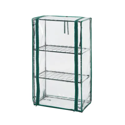 NEO Növényház 46x24x80cm, PVC fólia, fémszerkezet kerti kiegészítő
