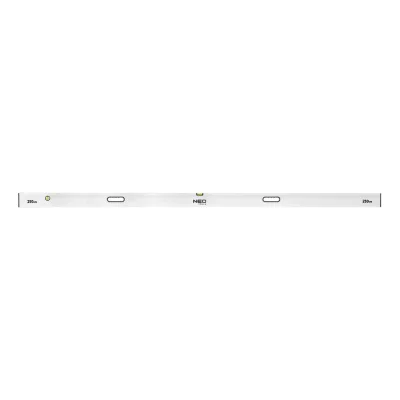 NEO Ölesléc 250cm- 2 libella, vízszintes, függőleges, 2 fogantyú, min. rendelés: 3db mérőeszköz