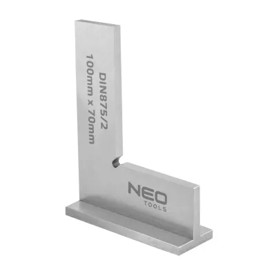 NEO Precíziós talpas derékszög, DIN875/2, 100x70mm mérőeszköz