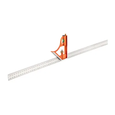 NEO Profi szögmérő, derékszög és vonalzó, rozsdamentes-alu 60cm mérőeszköz