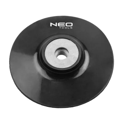 NEO Rugalmas csiszolótányér 125mm, M14 fíbertárcsához befogók és adapter