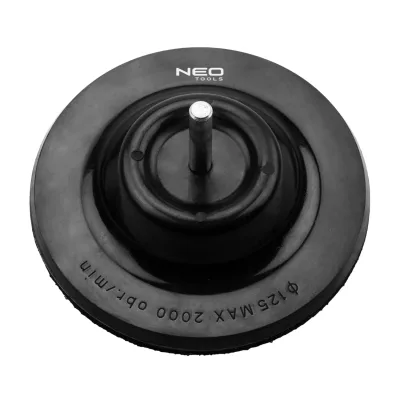 NEO Rugalmas csiszolótányér tépőzáras 125mm, elforgatható befogók és adapter