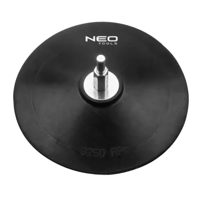 NEO Rugalmas csiszolótányér tépőzáras 125mm, fix befogók és adapter