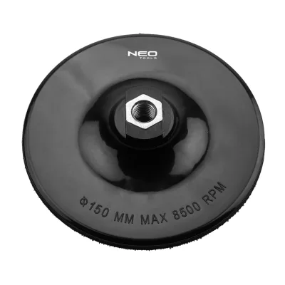 NEO Rugalmas csiszolótányér tépőzáras 150mm, M14 befogók és adapter