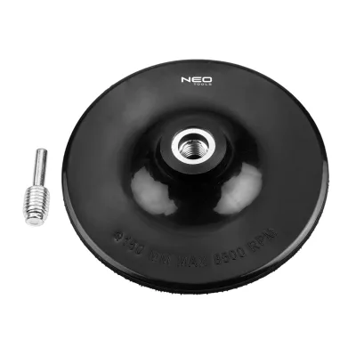 NEO Rugalmas csiszolótányér tépőzáras 150mm, M14 + szár befogók és adapter