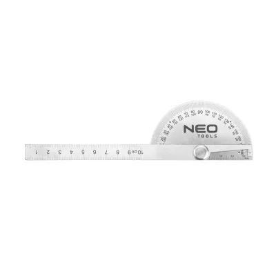 NEO Szögmérős vonalzó 100mm, acél mérőeszköz