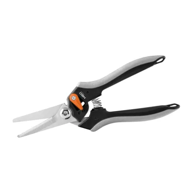 NEO Szüretelő metszőolló hegyes, max. 6mm, teflon bevonat, 210mm