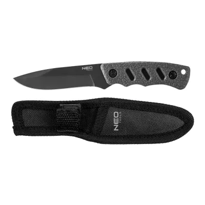NEO Túlélőkés, full-tang, 16.5cm, rozsdamentes acél, gumírozott markolat, penge 9.4cm