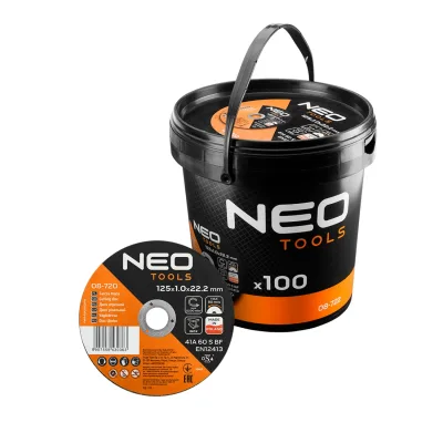 NEO Vágókorong, fémhez, 125x1x22.2mm, 41A60-S-BF INOX, 100db