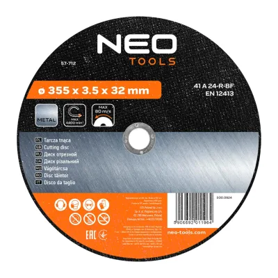 NEO Vágókorong fémhez 350x3.5x32mm