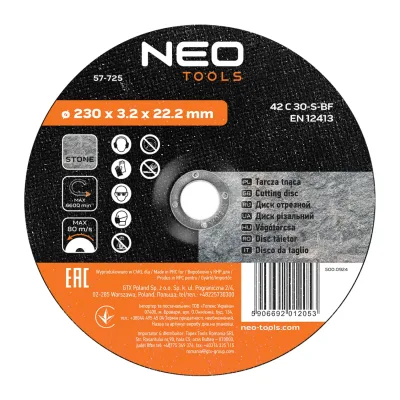 NEO Vágókorong kőhöz 230x3.2mm