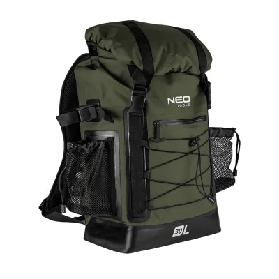 NEO Vízálló hátizsák 600D, 30L, 32x63x18cm, sötétzöld