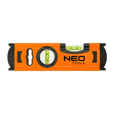 NEO Vízmérték 20cm, alumínium, 2 libella, 1 mart talp mérőeszköz