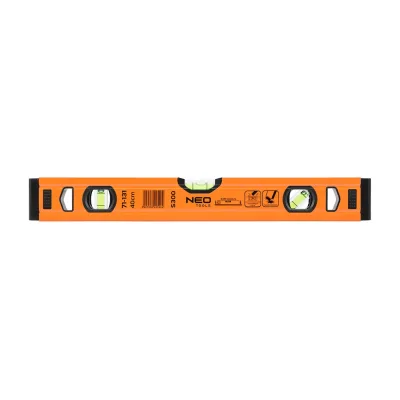 NEO Vízmérték 40cm, alu, 3 libellás, S300, 40cm mérőeszköz