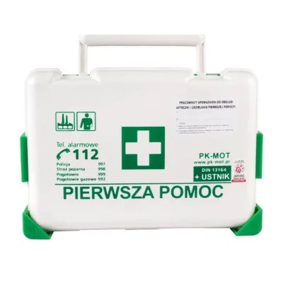 PK-MOT ipari elsősegélycsomag bd fali tartóval (din 13164 szájrész) elsősegélykészlet