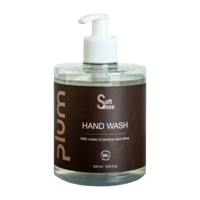 Plum Soft Sense soap - fresh jasmine and citrus scent, 500 ml pump bottle