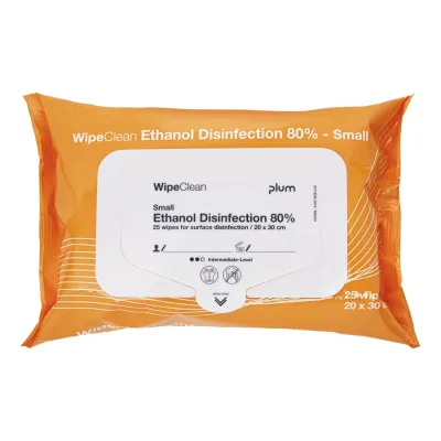 Plum WipeClean Ethanol Disinfection 80% fertőtlenítő kendők, small
