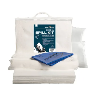 Portwest 50 Liter olajszorbens készlet