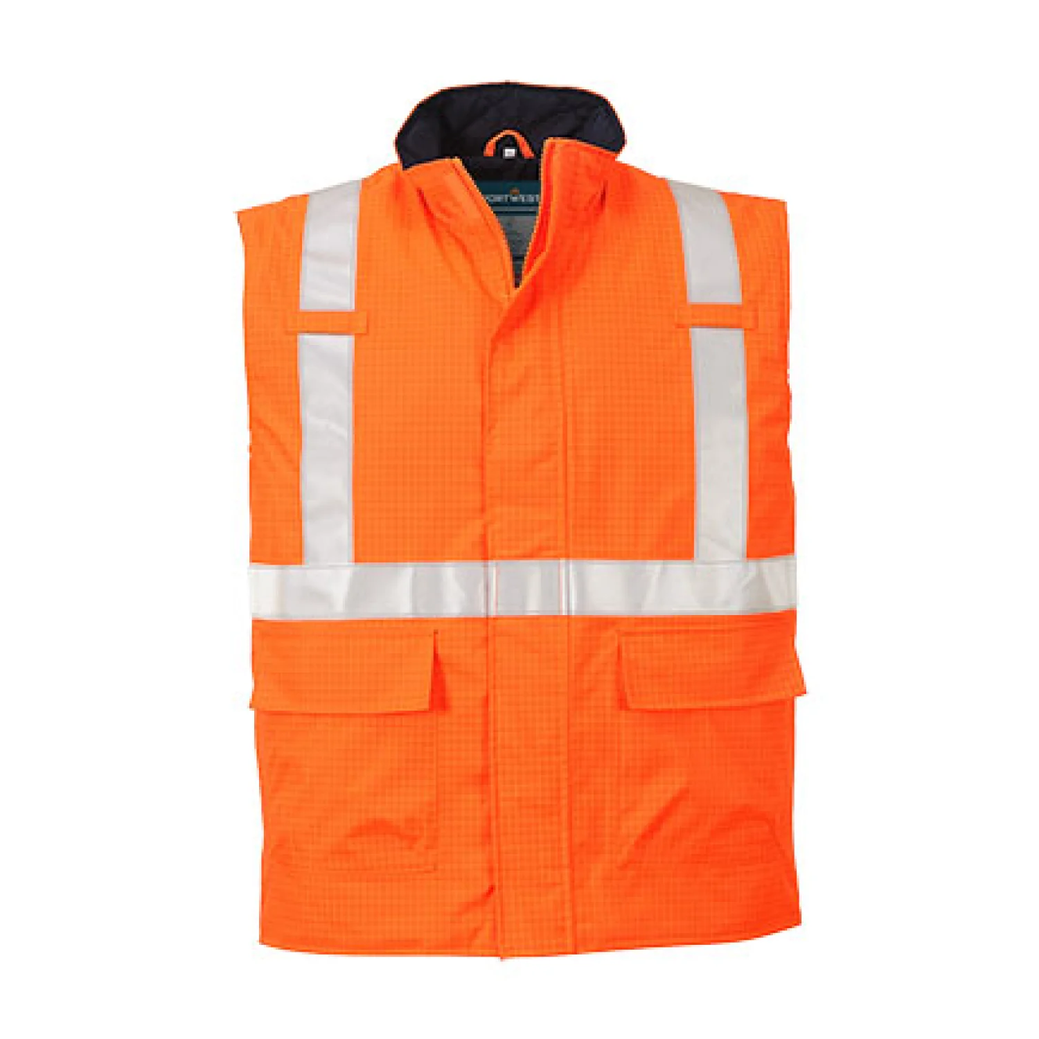 Portwest Bizflame Rain Hi-Vis antisztatikus FR lángálló mellény S776 Narancs