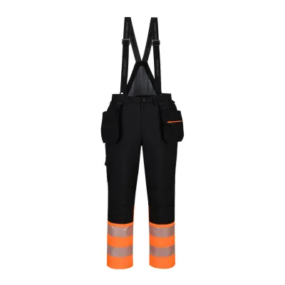 Portwest DX4 Hi-Vis 1. osztályú téli kantáros nadrág