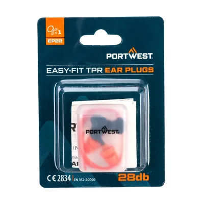 Portwest Easy Fit TPR zsinóros (1 pár) füldugó