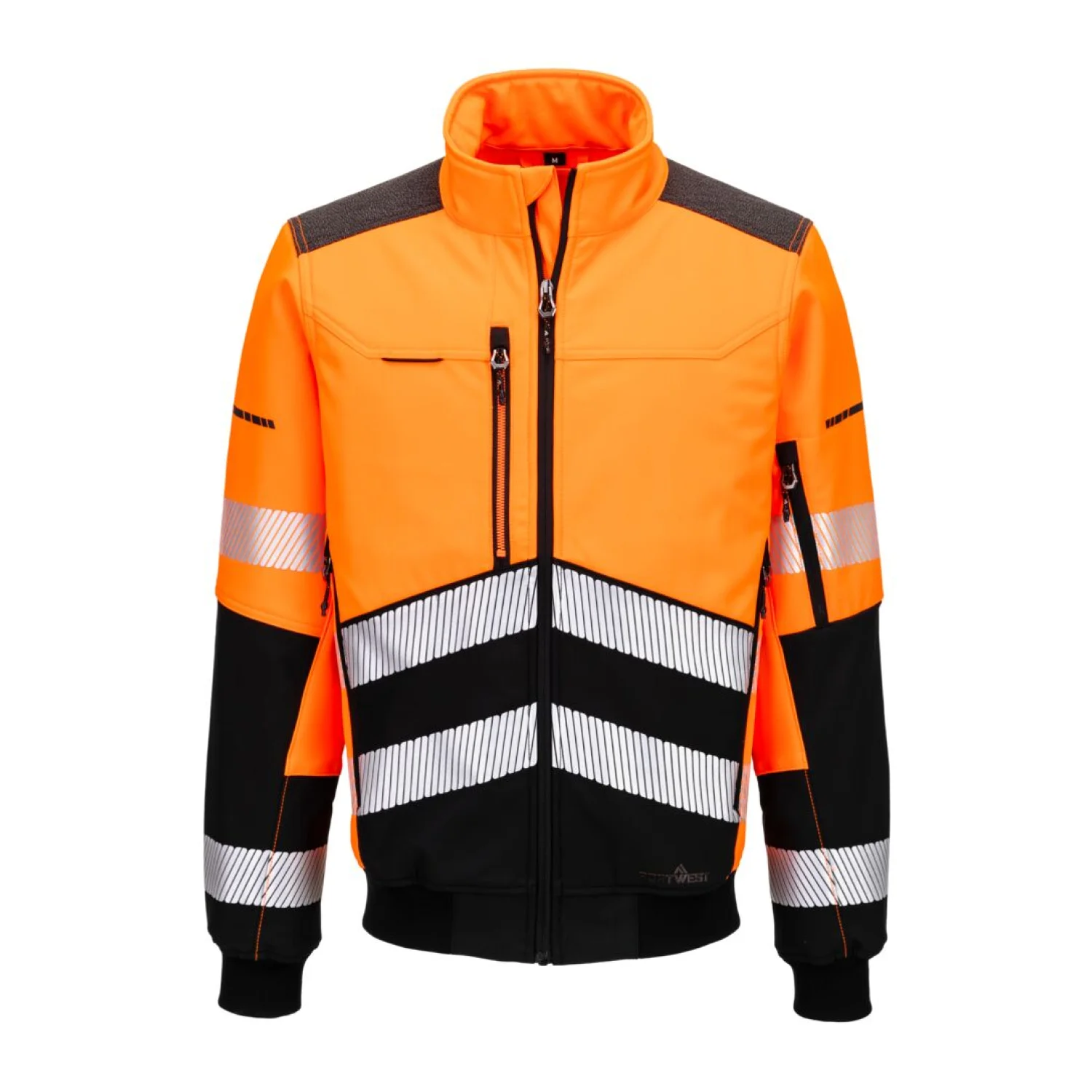 Portwest EV4 Hi-Vis Softshell Bomber (3L) Narancs/fekete