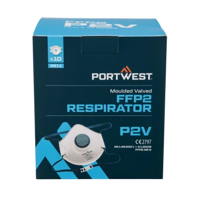 Portwest Formázott FFP2 szelepes légzőkészülék (Pk10)