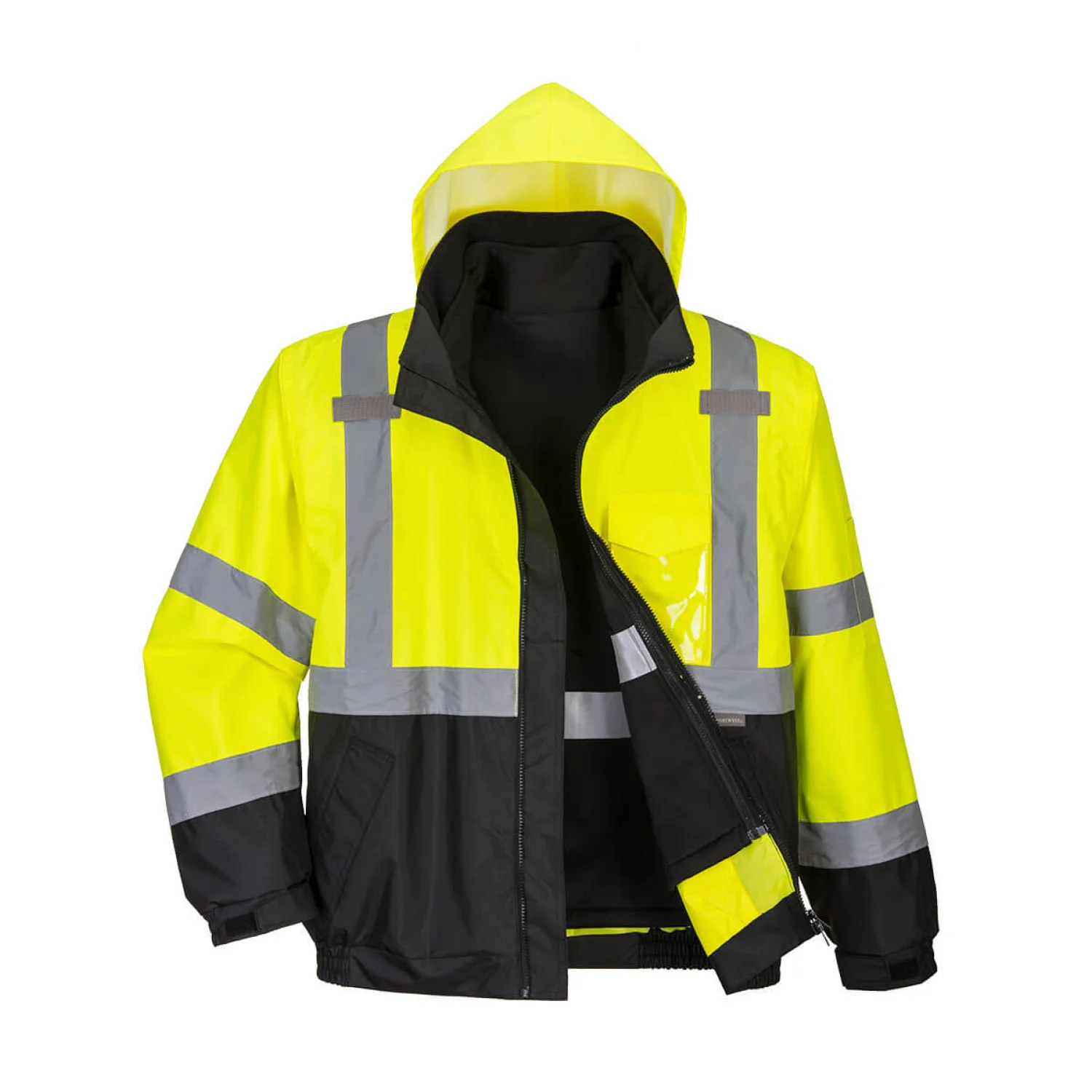 Portwest Hi-Vis Prémium 3 az 1-ben bomberdzseki S365 Sárga / fekete