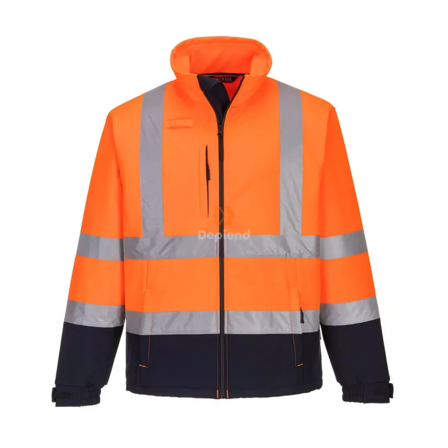 Portwest Láthatósági kontraszt Softshell (3L) Narancs/tengerészkék