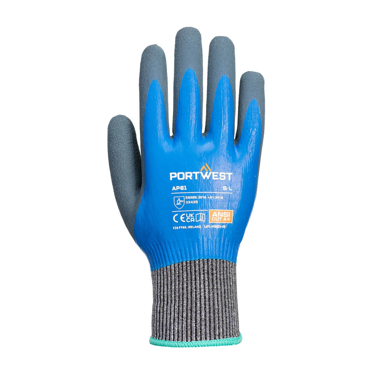 Portwest Liquid Pro HR Cut Kesztyű AP81 Kék