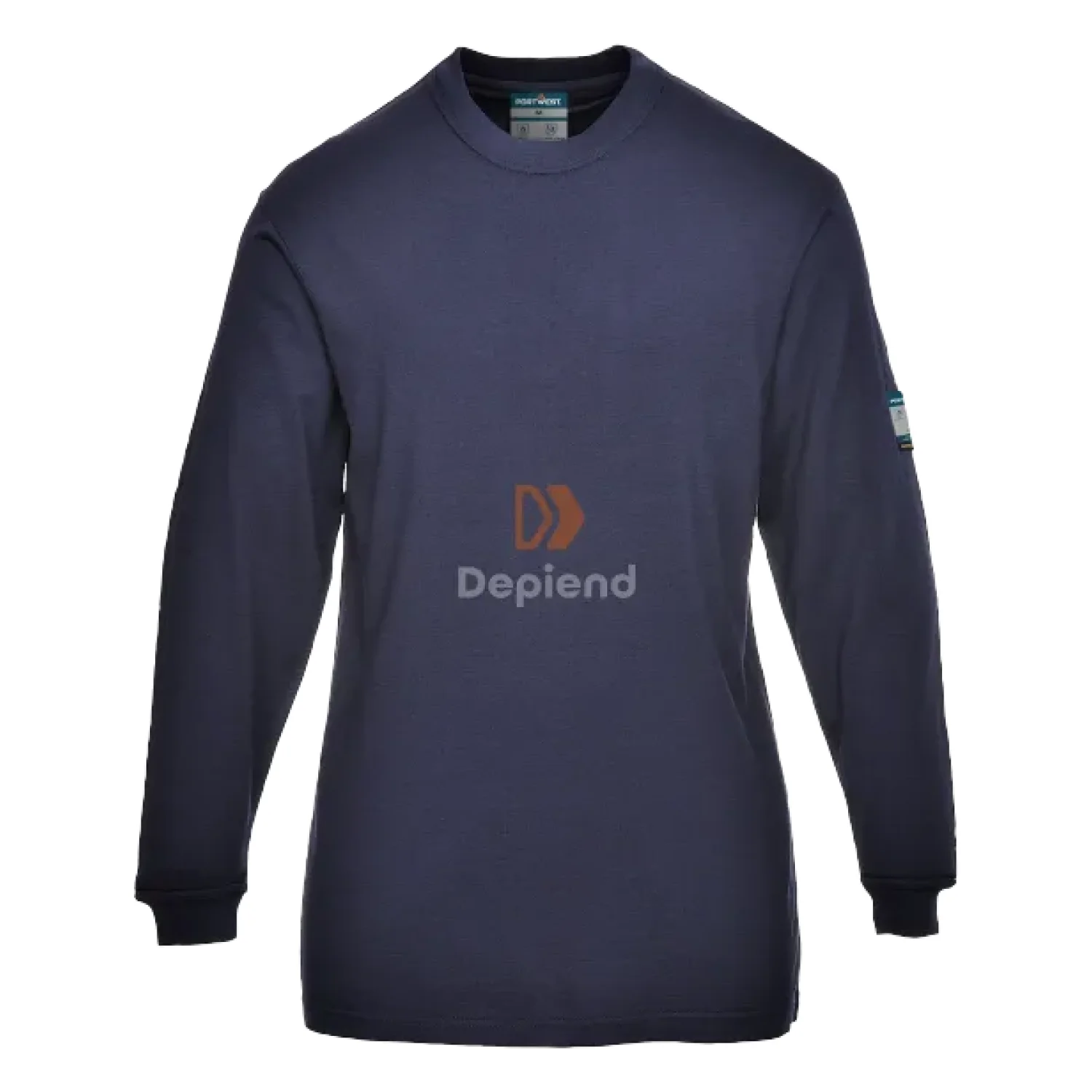 Portwest Modaflame Knit FR női hosszú ujjú póló Sötét tengerészkék