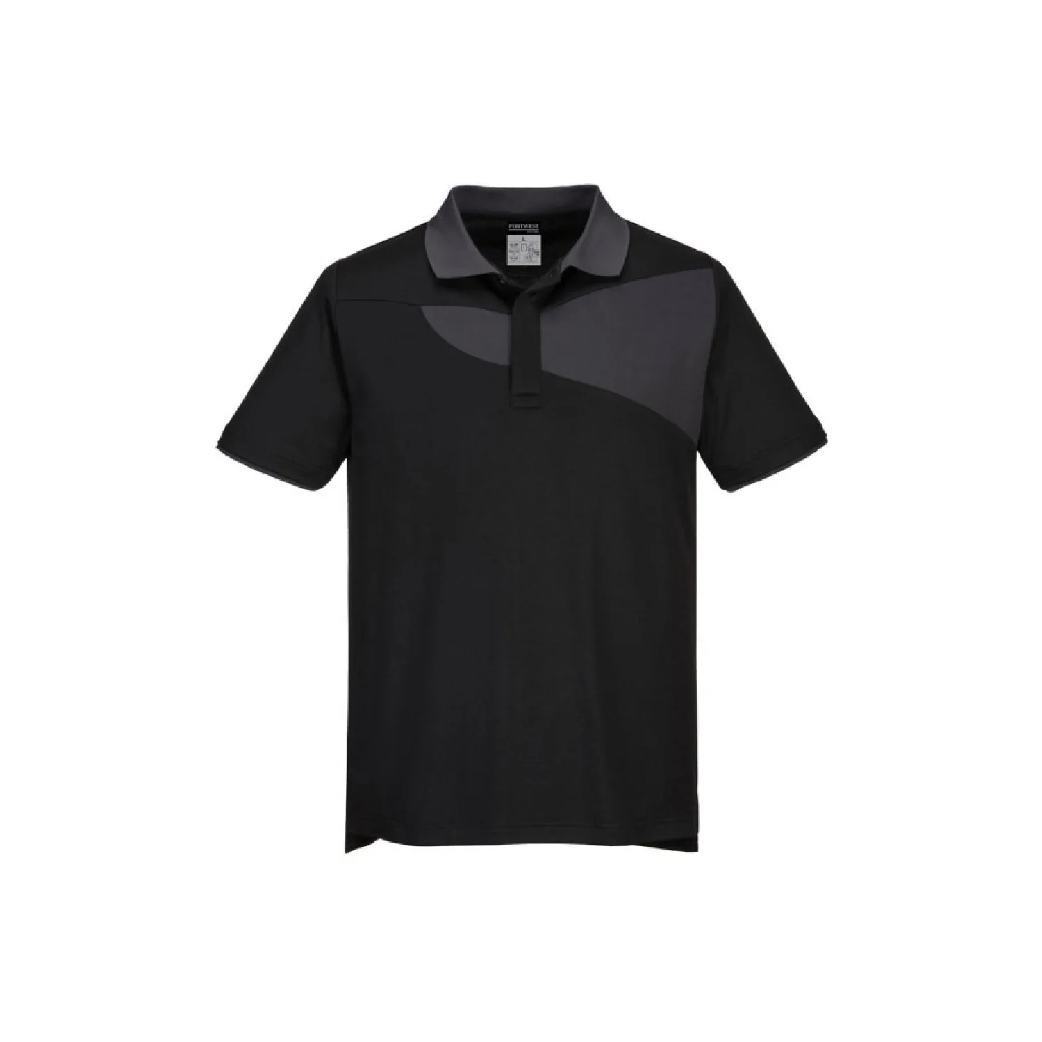 Portwest Pw2 Pólóing S/S Fekete/szürke