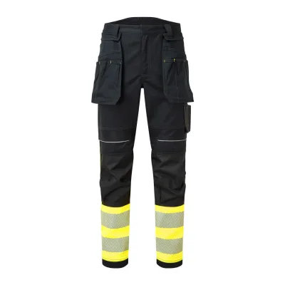 Portwest PW3 FR HI Vis Class 1 lengőzsebes lángálló nadrág