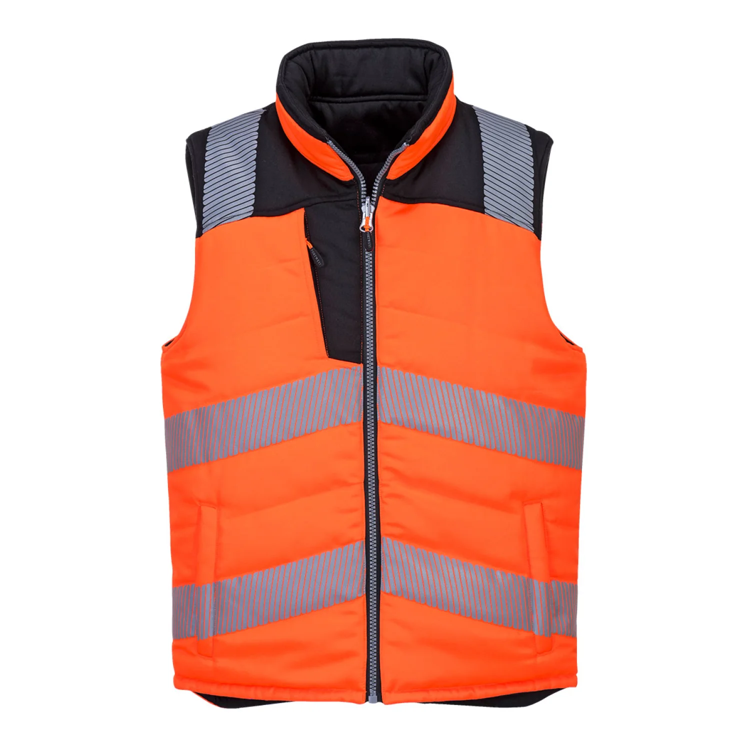 Portwest PW3 Hi-Vis kifordítható mellény PW374 Narancs/fekete