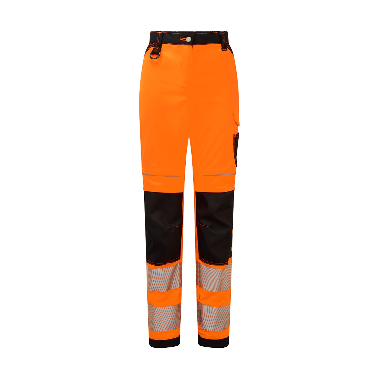 Portwest PW3 Hi-Vis női stretch munkanadrág PW385 Narancs/fekete
