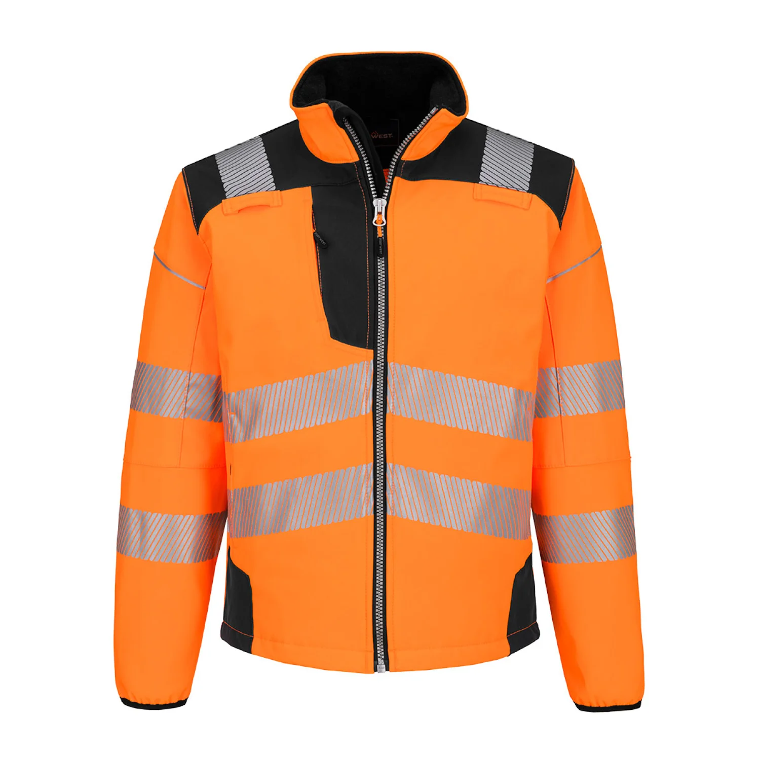 Portwest PW3 Hi-Vis Softshell kabát T402 Narancs/fekete