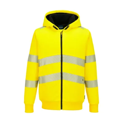 Portwest PW321 Hi-Vis cipzáras téli kapucnis pulcsi