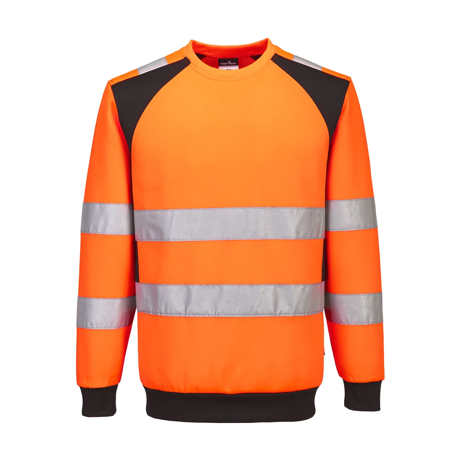 Portwest WX2 Eco Hi-Vis melegítőfelső – pulóver CD805 Narancs/fekete