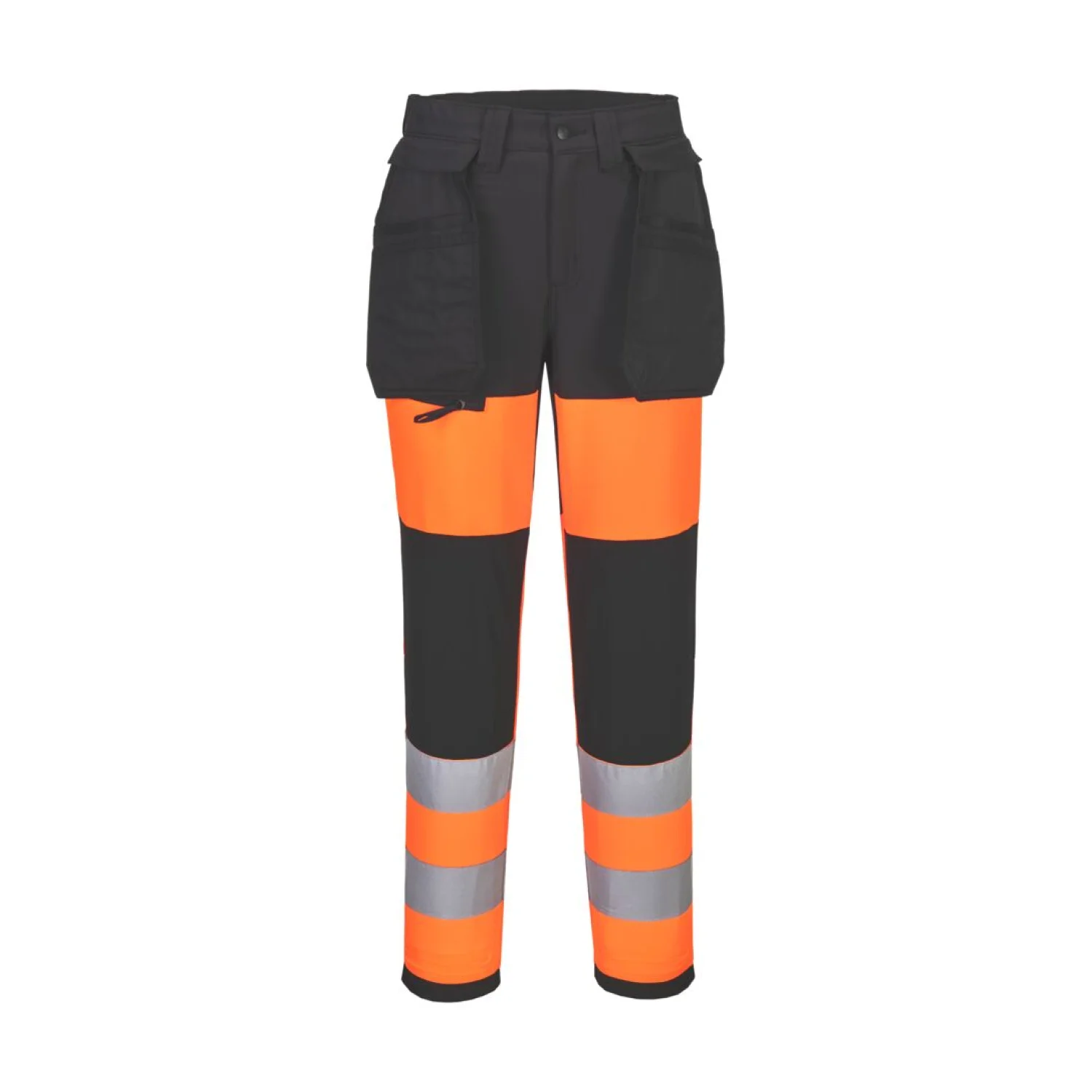 Portwest WX2 Eco Hi-Vis női 1. osztályú Stretch nadrág WX2 Eco Hi-Vis női nadrág CD847 Narancs/fekete