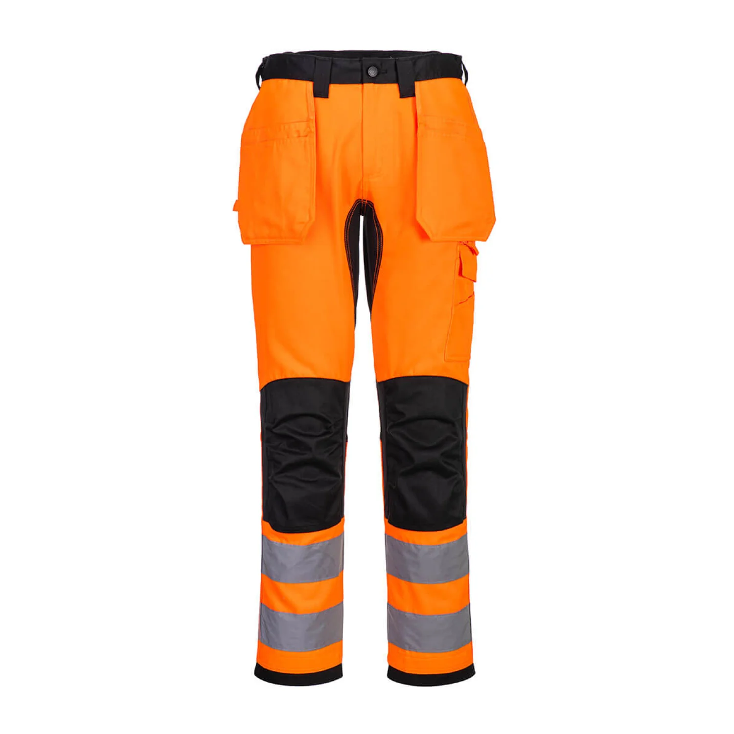 Portwest WX2 Hi-Vis nadrág lezippzározható lengőzsebbel CD889 Narancs/fekete