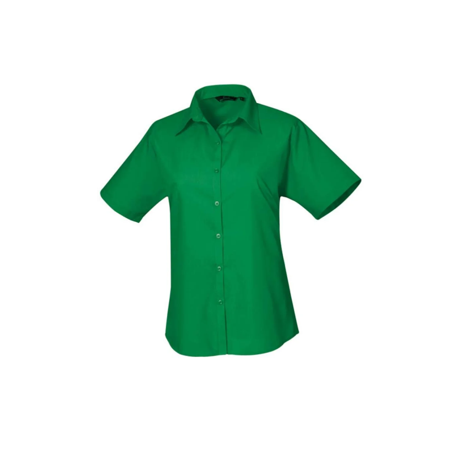 Premier Női rövid ujjú poplin ing Emerald
