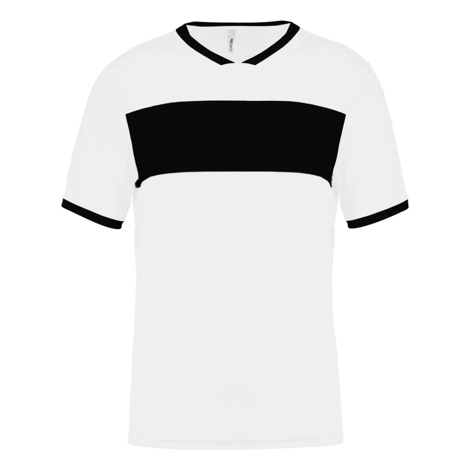 Proact Gyermek rövidujjú jersey póló Fehér/fekete