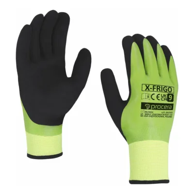 PROCERA Bélelt, kétszeres latexhab- és sima latex bevonatú kesztyű X-FRIGO