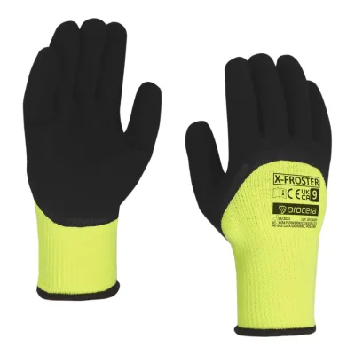 PROCERA bélelt, latexhab bevonatú kesztyű x-froster