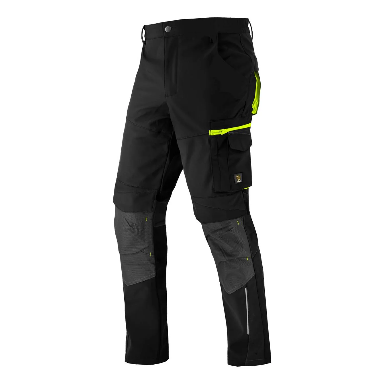 Procera POWERFLEX BLACK rugalmas softshell munkanadrág Fekete