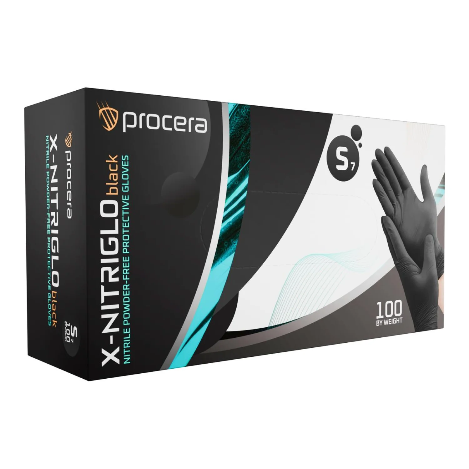 PROCERA X-nitriglo black fekete nitril kesztyű 100 db Fekete