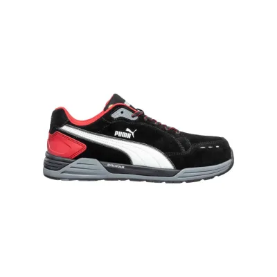 Puma Airtwist Blk Red low S3S ESD FO HRO SR munkavédelmi cipő